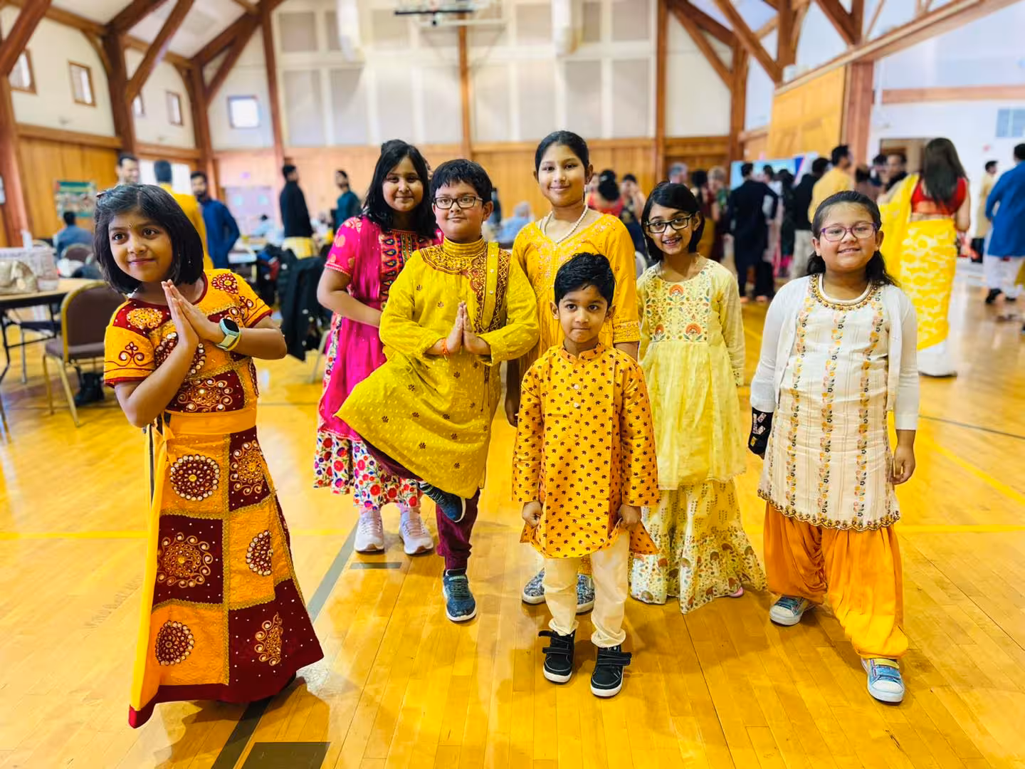 Children in traditional attire